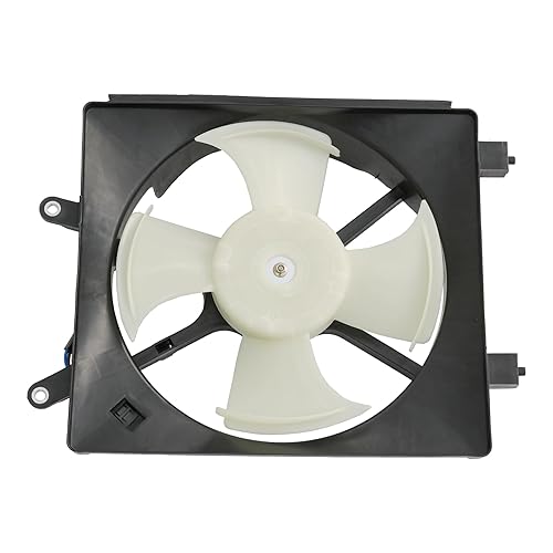 JDMSPEED Nuevo AC AC condensador radiador ventilador de refrigeración Asamblea 620-220 610380 reemplazo para Honda Civic