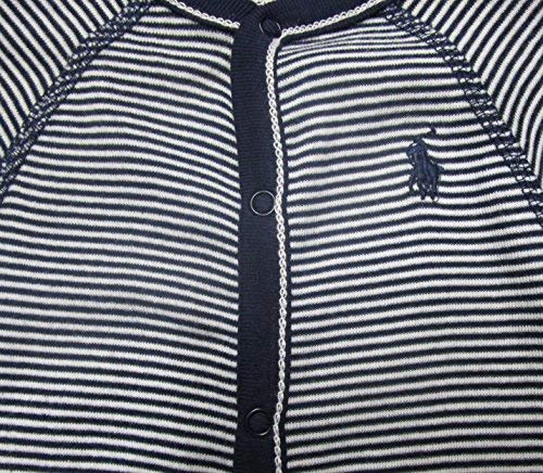 RALPH LAUREN Baby Boys Striped Cotton Jersey Coverall French Navy Multi3