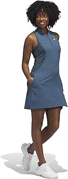レディースウェア MALBON X ADIDAS WOMEN'S SLEEVELESS DRESS adidas Women's Golf x Malbon Sleeveless Dress - Blue | Free
