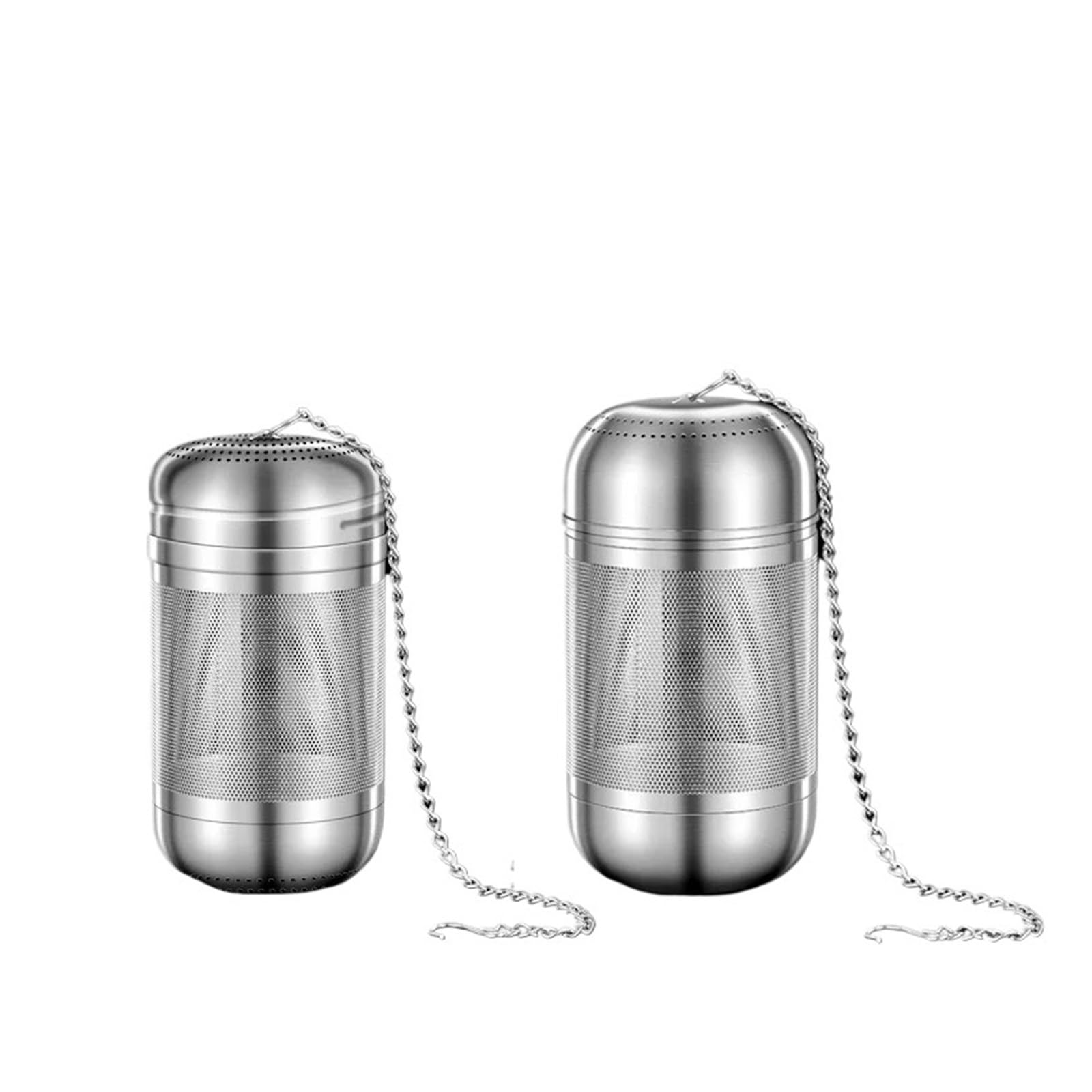 Edelstahl Teesieb 1/2Pcs Gewürz Sieb Ball Edelstahl Tee-ei Blätter Spice Teekanne Feine Mesh Teegeschirr Küche(Style 03)