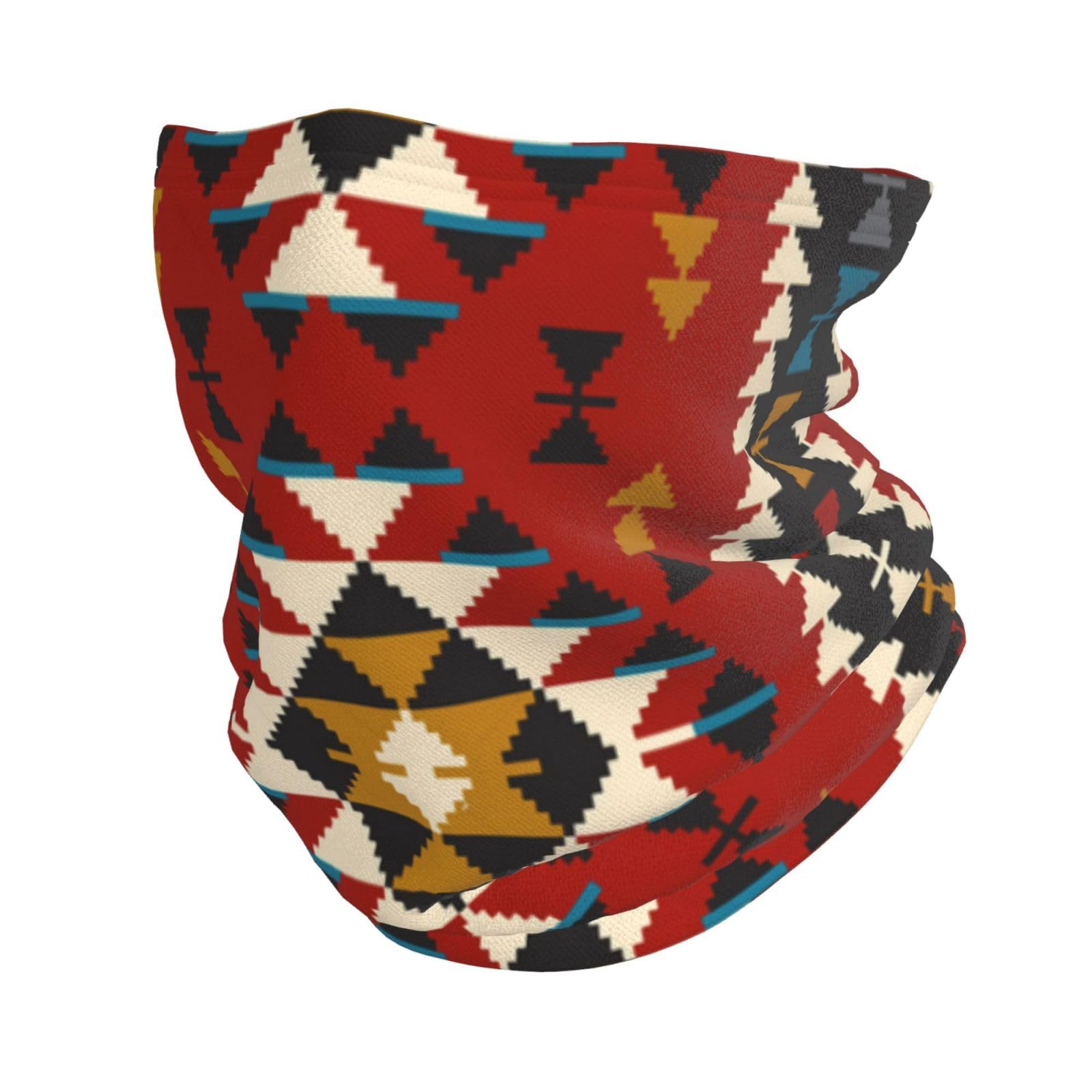 KONGNY Native Southwest American Indian Aztec Navajo Neck Gaiter Soft Face Cover Neck Warmer Tube Half Face Mask Scarf Balaclava For Outdoor Sports