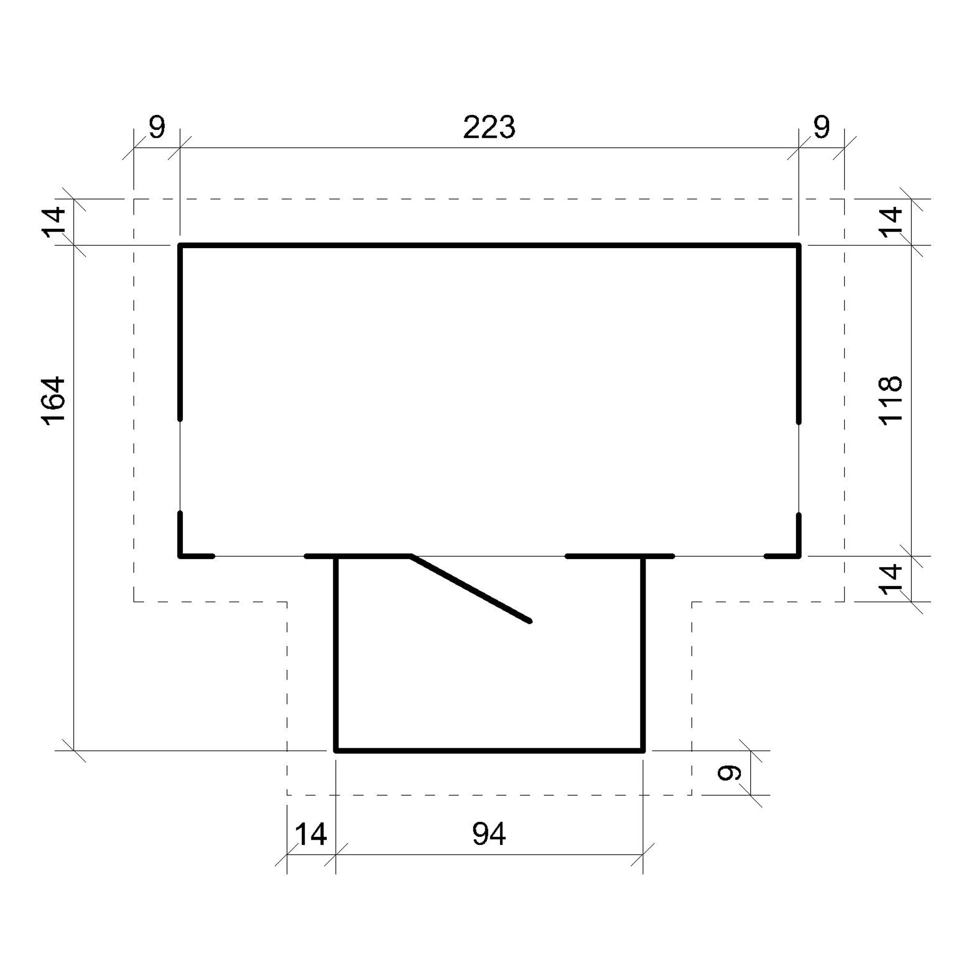 Casa de Madera para niños Exterior - Casita de Campo para Pequeños L187xL241xA151cm/ 2.63m2 Outdoor Toy House - Casa Jardin Infantes Madera TIMBELA M520