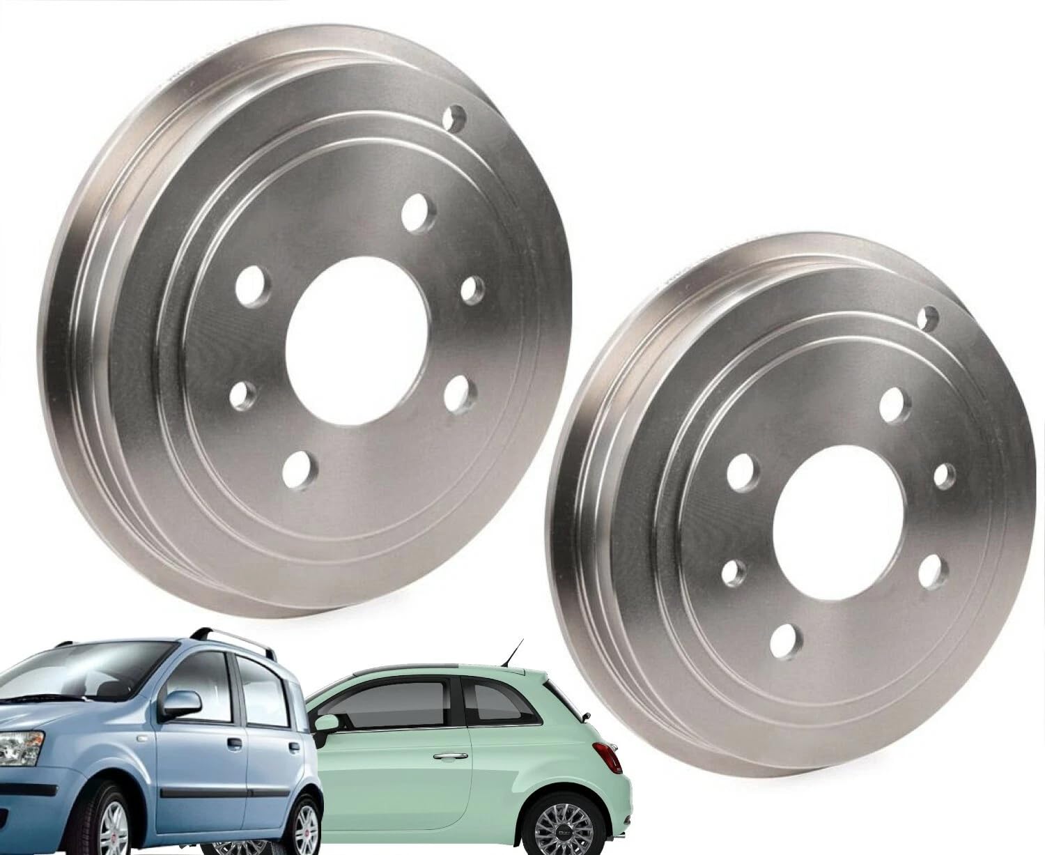 KIT COPPIA 2 TAMBURI FRENO POSTERIORI PER YPSILON E PANDA 169