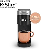 Vista 2 de Keurig K-Slim Single Serve K-Cup Pod Coffee Maker, Multistream Technology, 3 Brew Sizes, Slim and Sleek Design, 46oz Removable Reservoir, Black Negro