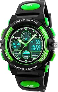 Kinderuhr Jungen Mädchen Digitaluhren, Kinder Sport 5 ATM wasserdicht Digital Uhren mit Alarm/Timer/EL Licht, Blau Kinderuhren Outdoor Armbanduhr für Jugendliche Jungen Mädchen