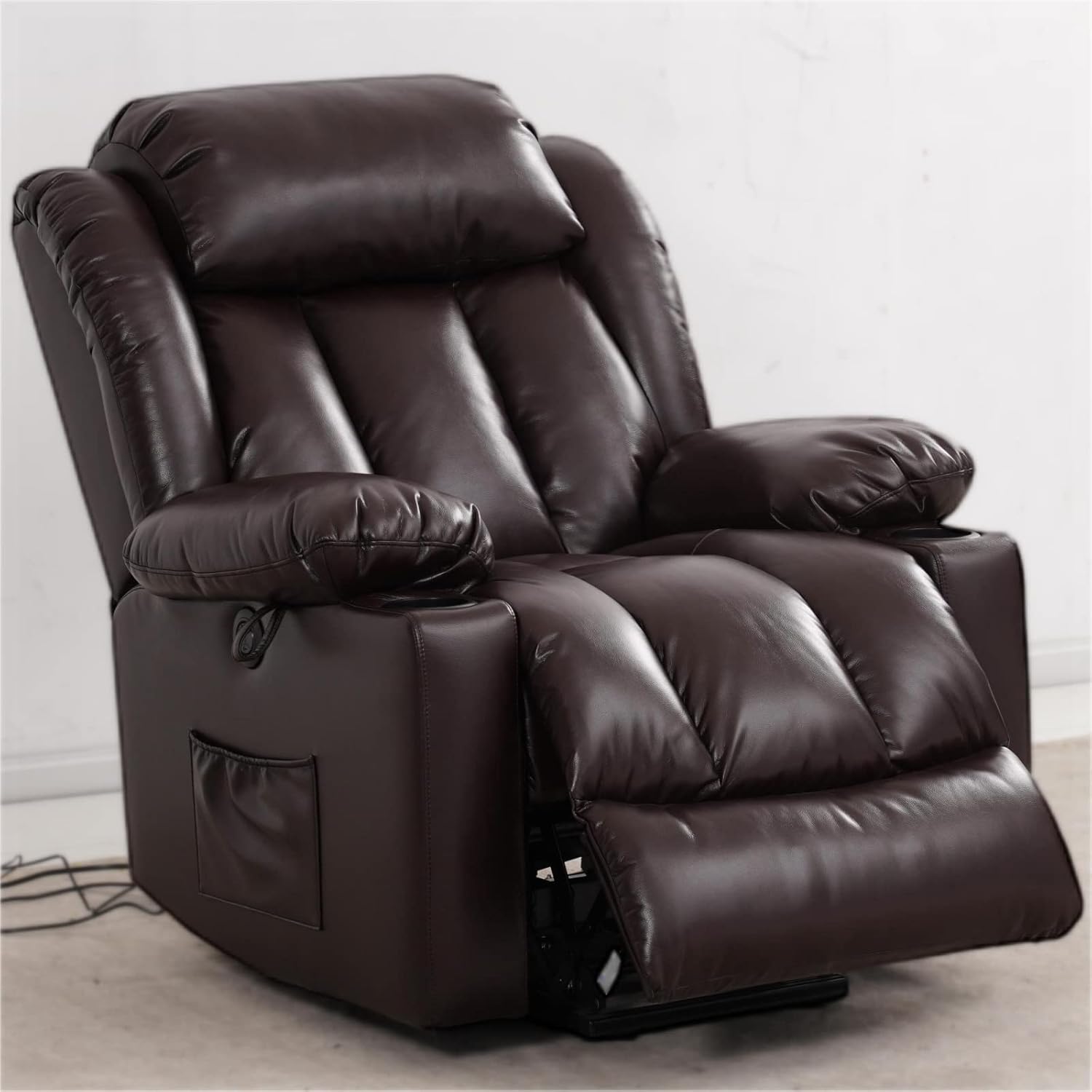 WARM HARBOR Large Power Recliner Chair with Massage and