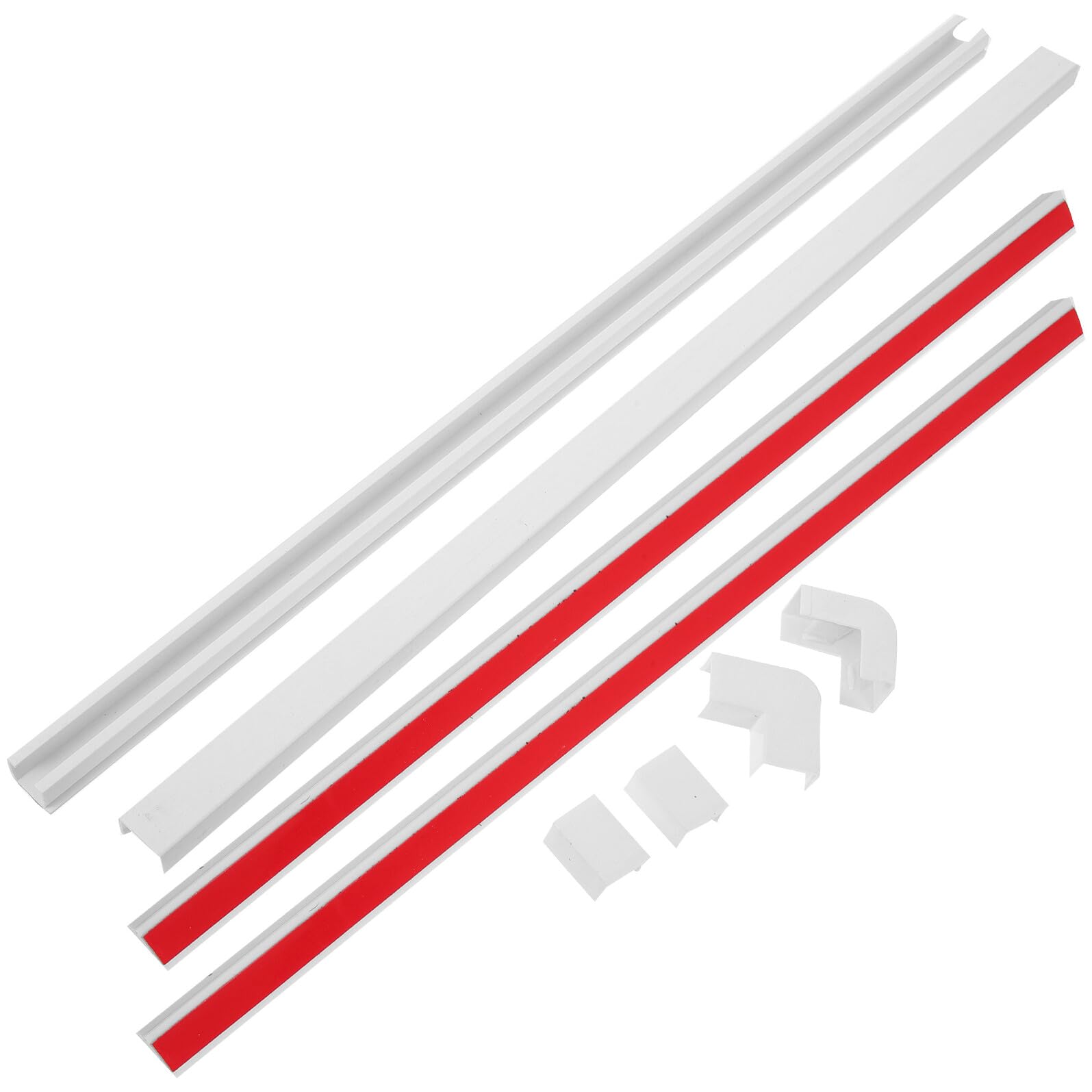 3 Juegos Oculta para Cables de Pared Tira Organizador de Cable Durable y Resistente al Fuego para Gestión y Organización de Hogar y Oficina Fácil Instalación Color