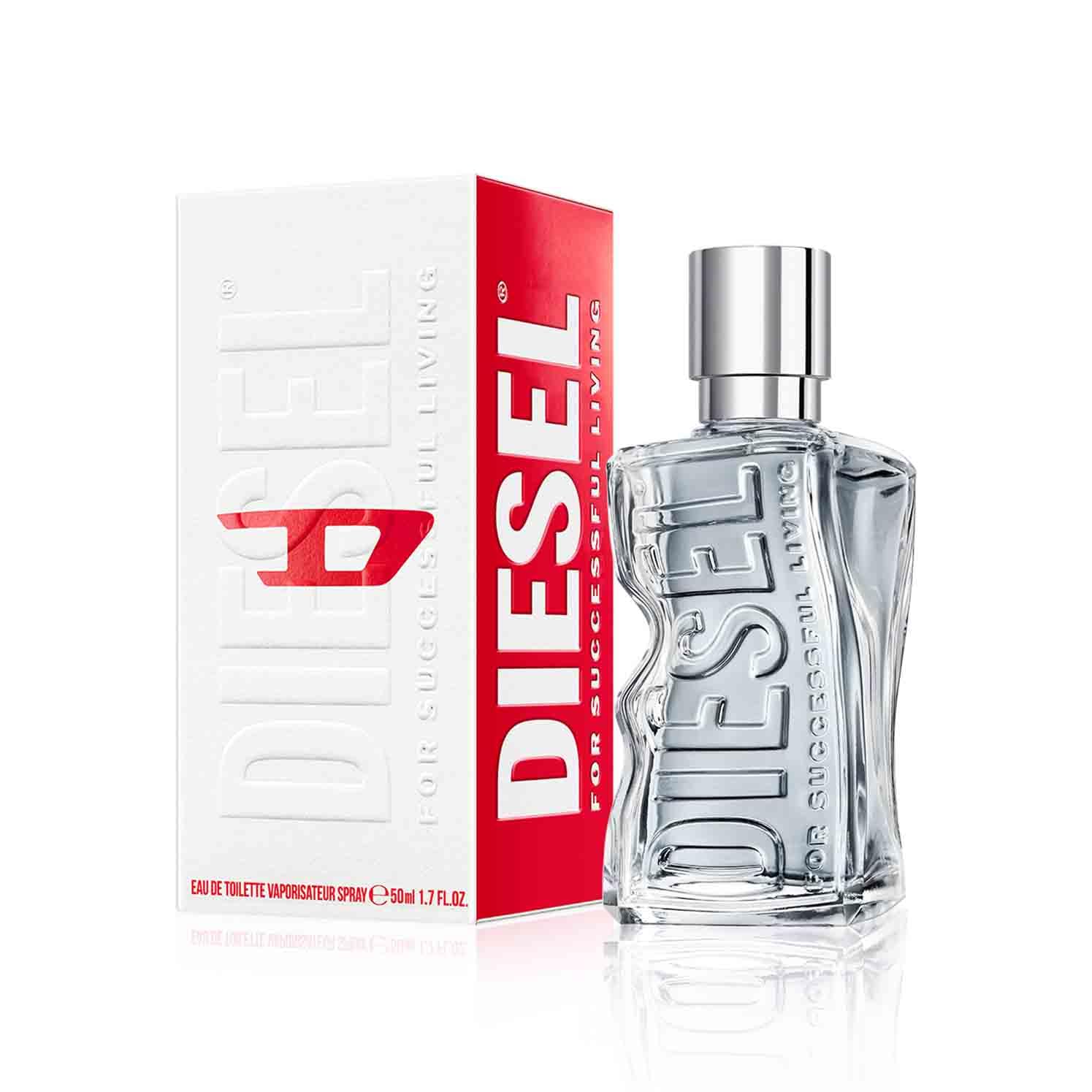 Diesel D by Diesel Eau de Toilette Uomo, Profumo Uomo Energizzante e Sensuale, Fragranza Aromatica, Note di Zenzero, Lavanda e Vaniglia Bourbon, A Lunga Durata, Profumo di Lusso per Uomo