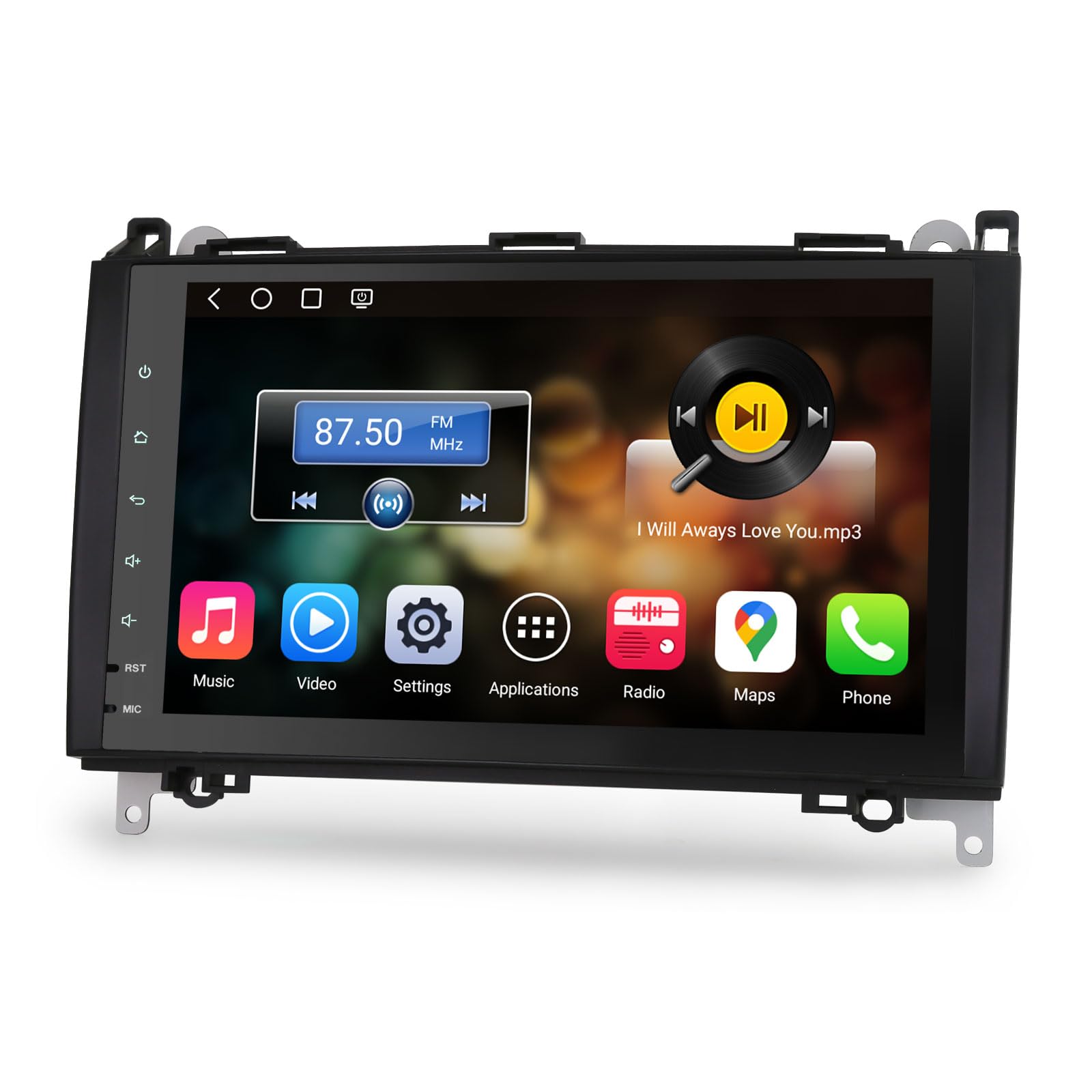 Erisin 9" 8-Core 4GB+64GB Android 14 Autoradio Bluetooth per Mercedes Classe B W245 Classe A W169 B200 W639 Viano Vito Sprinter VW Crafter GPS Navigatore CarPlay Android Auto WiFi 4G DSP DAB+ Canbus