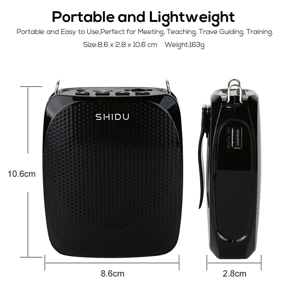 Sprachverstärker Tragbar Wiederaufladbarer Mini Bluetooth Lautsprecher Wireless Mikrofon-Headset 25m PA System