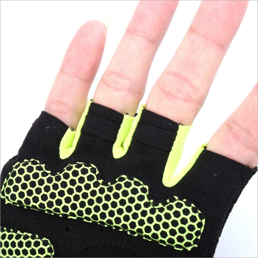 Guanti spessi per sollevamento pesi per uomini e donne con cuscinetti in cotone (coppia) guanti da fitness senza dita lavabili in lavatrice progettati per uomini e donne, guanti antiscivolo per
