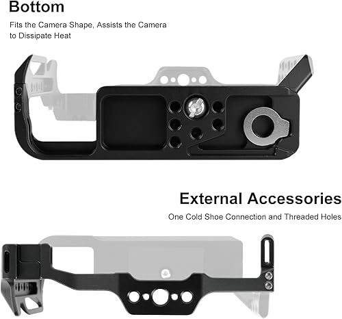 Miniatura 7 de Jaula para cámara Z8, jaula Z8 para cámara Nikon con interfaz de zapata fría, compatible con interfaz ARCA.
