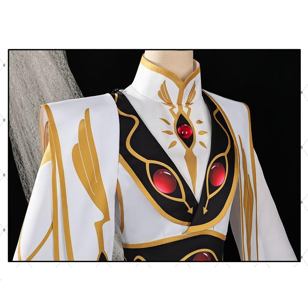 Zhongkaihua Lelouch - Disfraz de anime para cosplay, uniforme completo para hombre, disfraz de cómic con juego de rol, disfraz de carnaval y Halloween
