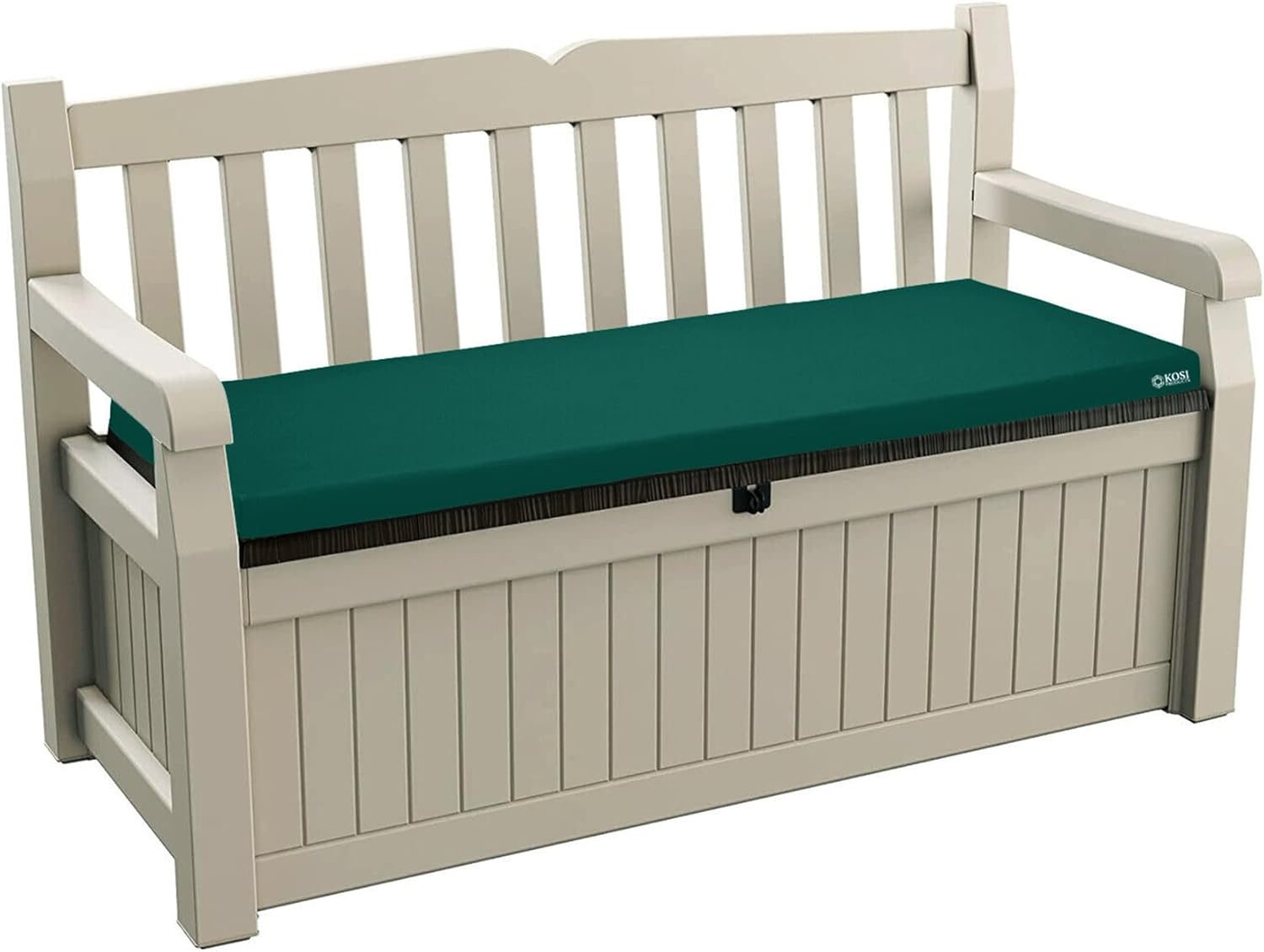 Kosiproducts 2 Seater Bench Seating Pad Cushion to fit Icenic Eden Garden Rattan Furniture 128cm x 50cm (Bottle Green) – Bench Not Included Kosiproducts 2 Seater Bench Seating Pad Cushion to fit Icenic Eden Garden Rattan Furniture 128cm x 50cm (Bottle Green) – Bench Not Included