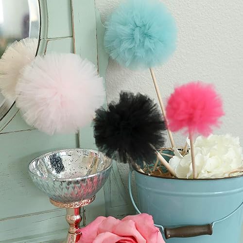 Miniatura 5 de Expo International Tul mate decorativo, rollocarrete de 6 pulgadas x 100 yardas, tela de tul hecha de poliéster, acabado mate, ligero, versátil,