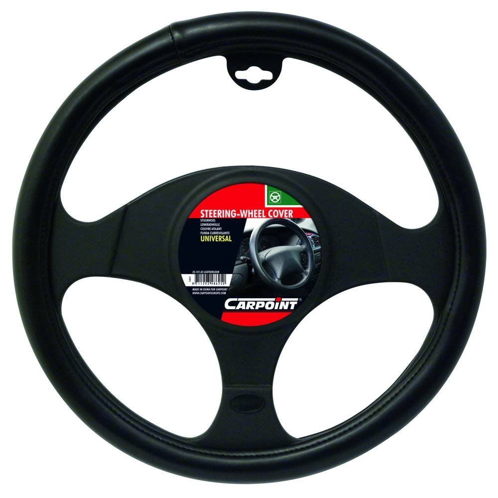 Carpoint 2510103 Steering Wheel Cover in Leather Look