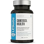 LES Labs Cortisol Health - Stress Relief, Balanced Cortisol Response, Relaxation & Deep Sleep - Phosphatidylserine, Magnesium, Magnolia Bark, Rhodiola Rosea & Ashwagandha - Non-GMO - 60 Capsules