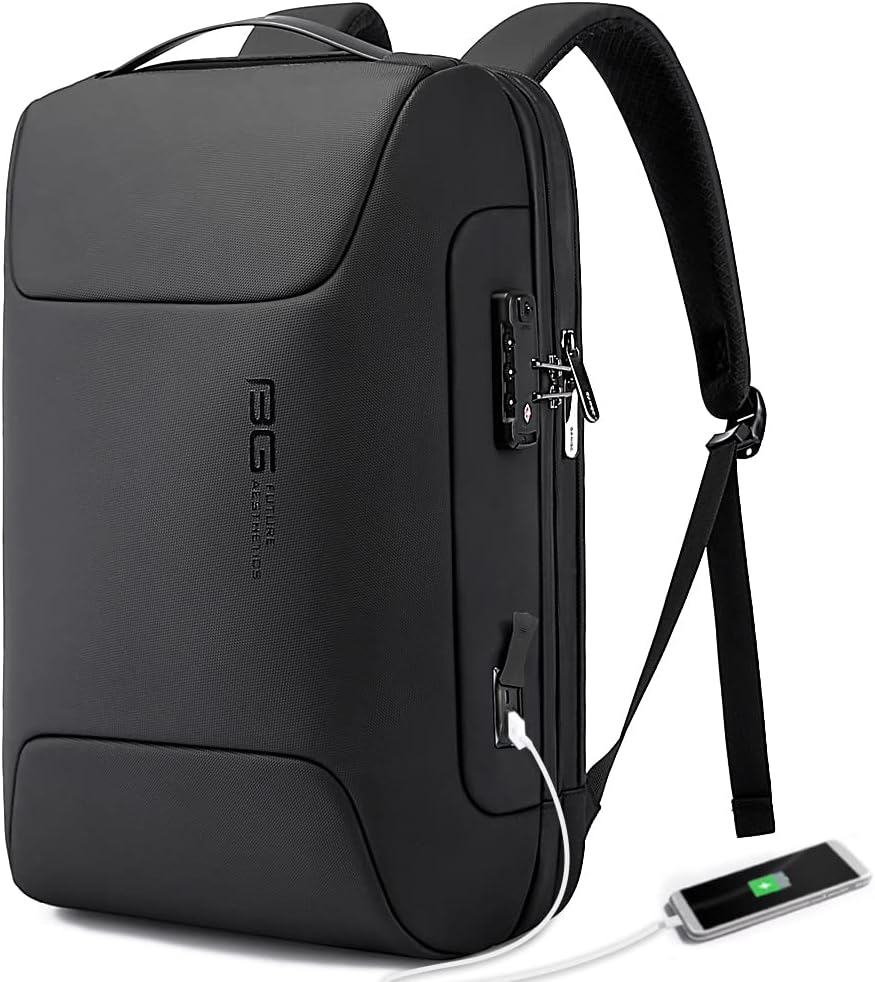 BANGE Anti Theft Business Backpack Fits 15.6 Inch Laptop