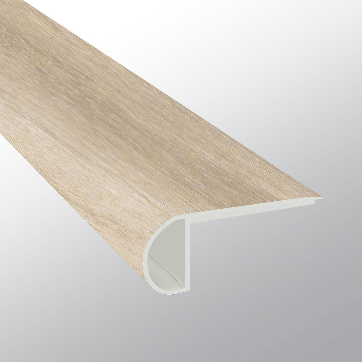 MSI 2.75 in. x 94 in. x 0.75 in. Luxury Vinyl Flooring Flush Stair Nose Molding Trims, Waterproof Flush Stair Nose Molding Floor Trim, Use with ValleycoveCollection, 7.83 Linear feet, Amber Alabaster