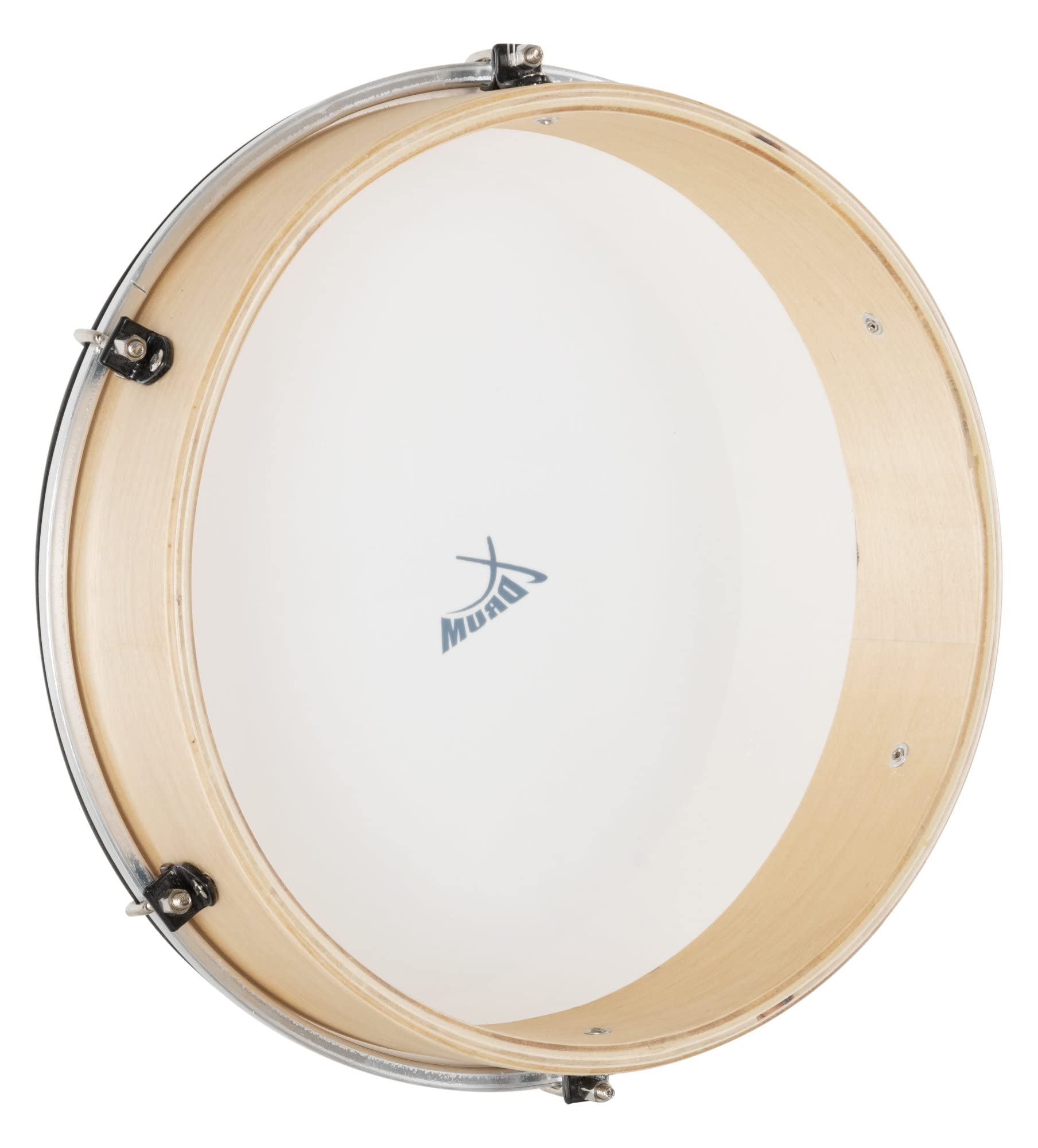 XDrum HTM-12K Pandereta De Mano De 12" Con Piel De Plástico Juego De 3 | Diámetro: 12" (30, 5 cm), Piel de poliéster resistente, Marco de madera de arce, Mango ergonómico, Altura: 6 cm, Uso Versátil