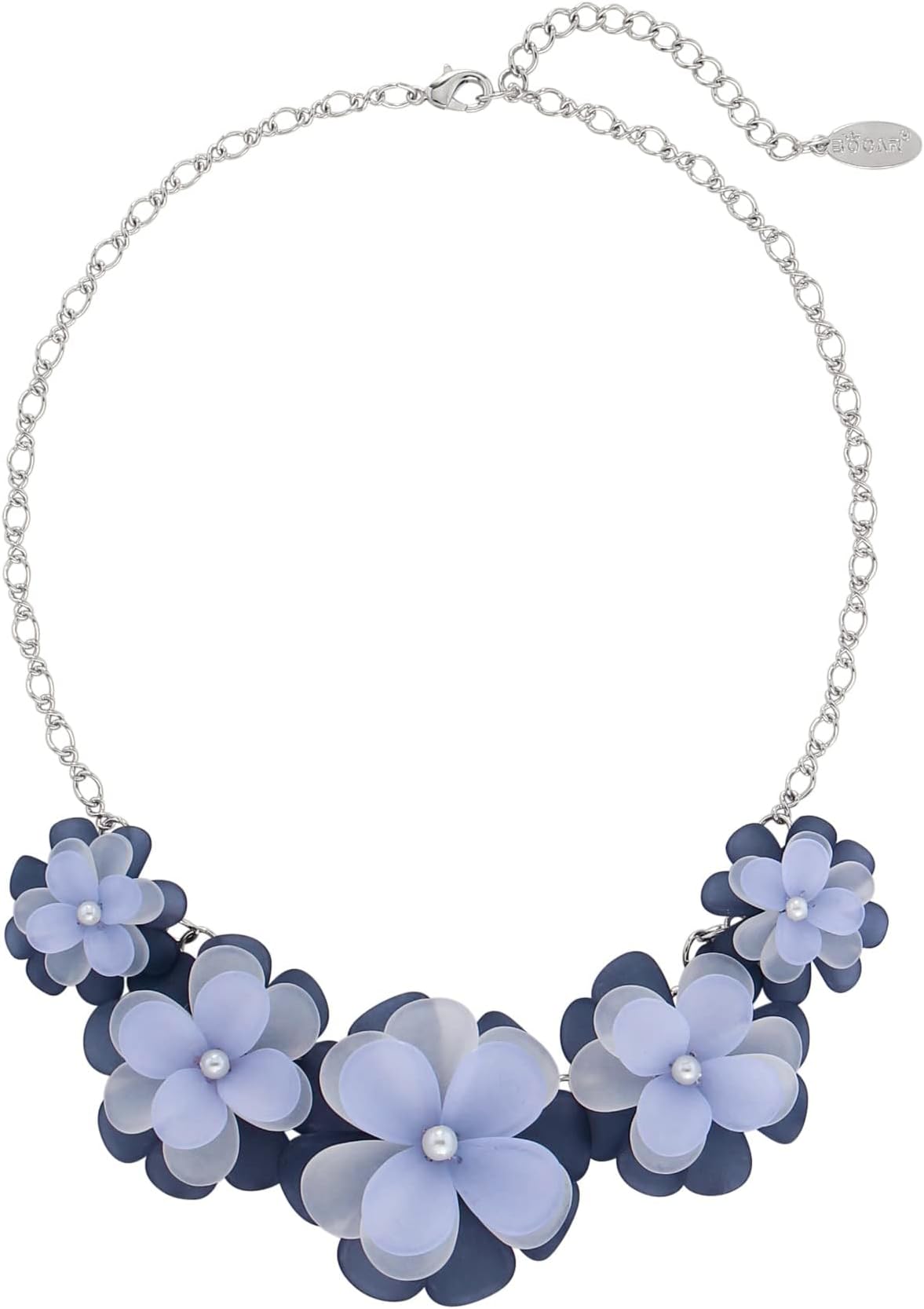 Flower Collar Necklace, Floral Flower Summer Beach Statement Choker Necklaces for Women Handmade Women Jewelry Party Gift