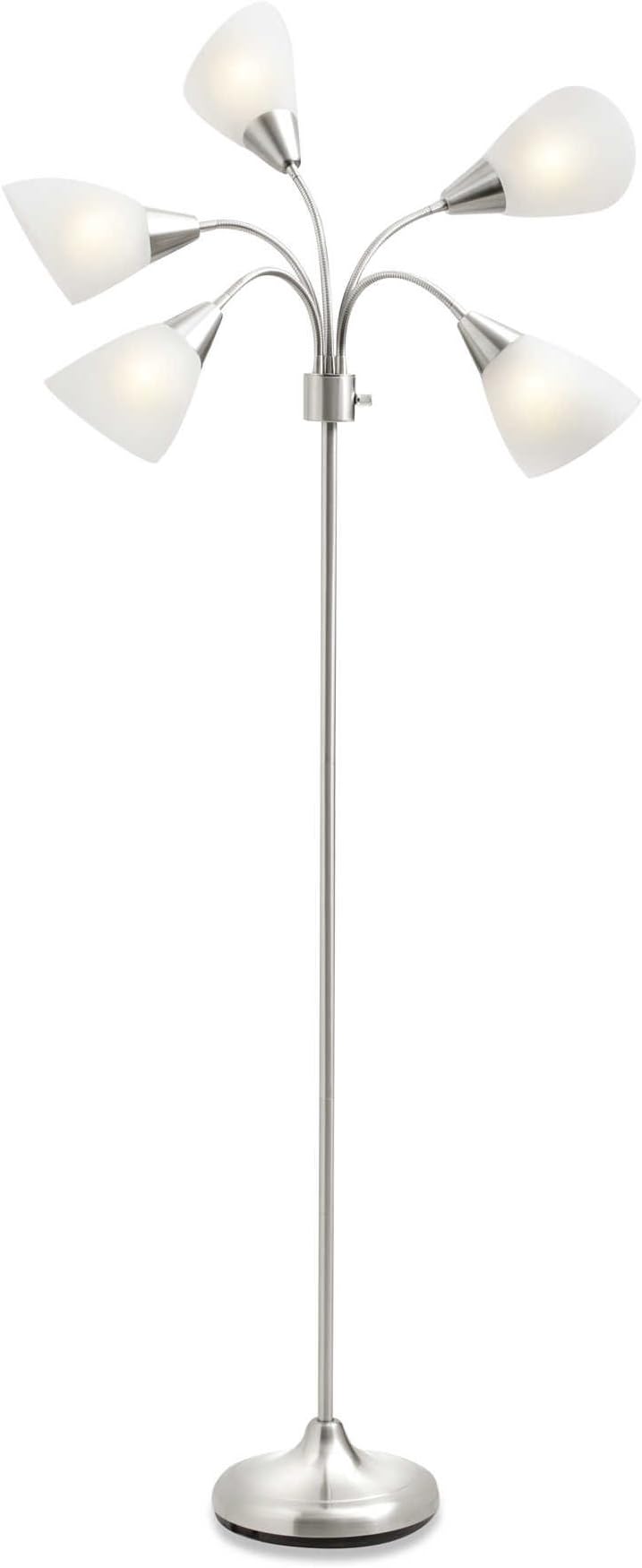 Studio 3B 5-Light Floor Lamp-Silver (No Bulb Included)