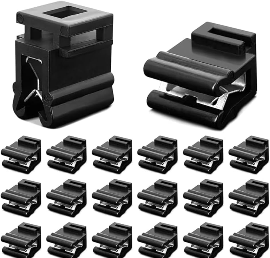 Cable Tie Holder Cable Tie Holder Clips Cable Clamps - Plastic Cable Tie Base Holder, Fastening Elements Organiser for Cable Management (16, Black)