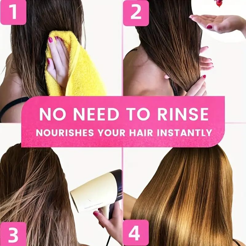 Hair Treatment Serum for Frizzy and Damaged Hair, No Rinse Capsules (1 Box/40 Capsules) - Image 7