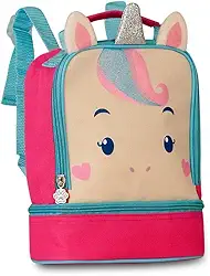 Lancheira Infantil Térmica Pets Unicórnio Rosa 9" Clio Style