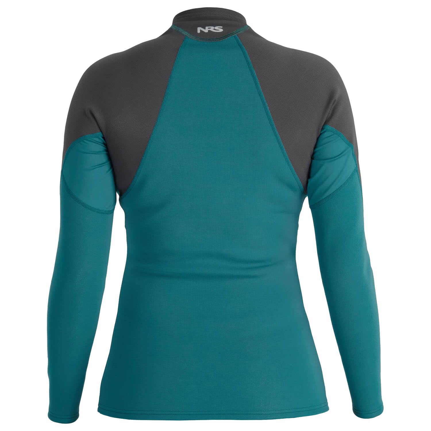 NRS Neopren Shirt Hydroskin 0.5 Langarm Harbor Damen, Neopren Longsleeve Türkis, Terraprene, Titanium-Wärmereflexion, Form-Fit, Rashguard-Panels, Wassersport, Kajak, SUP, Rafting