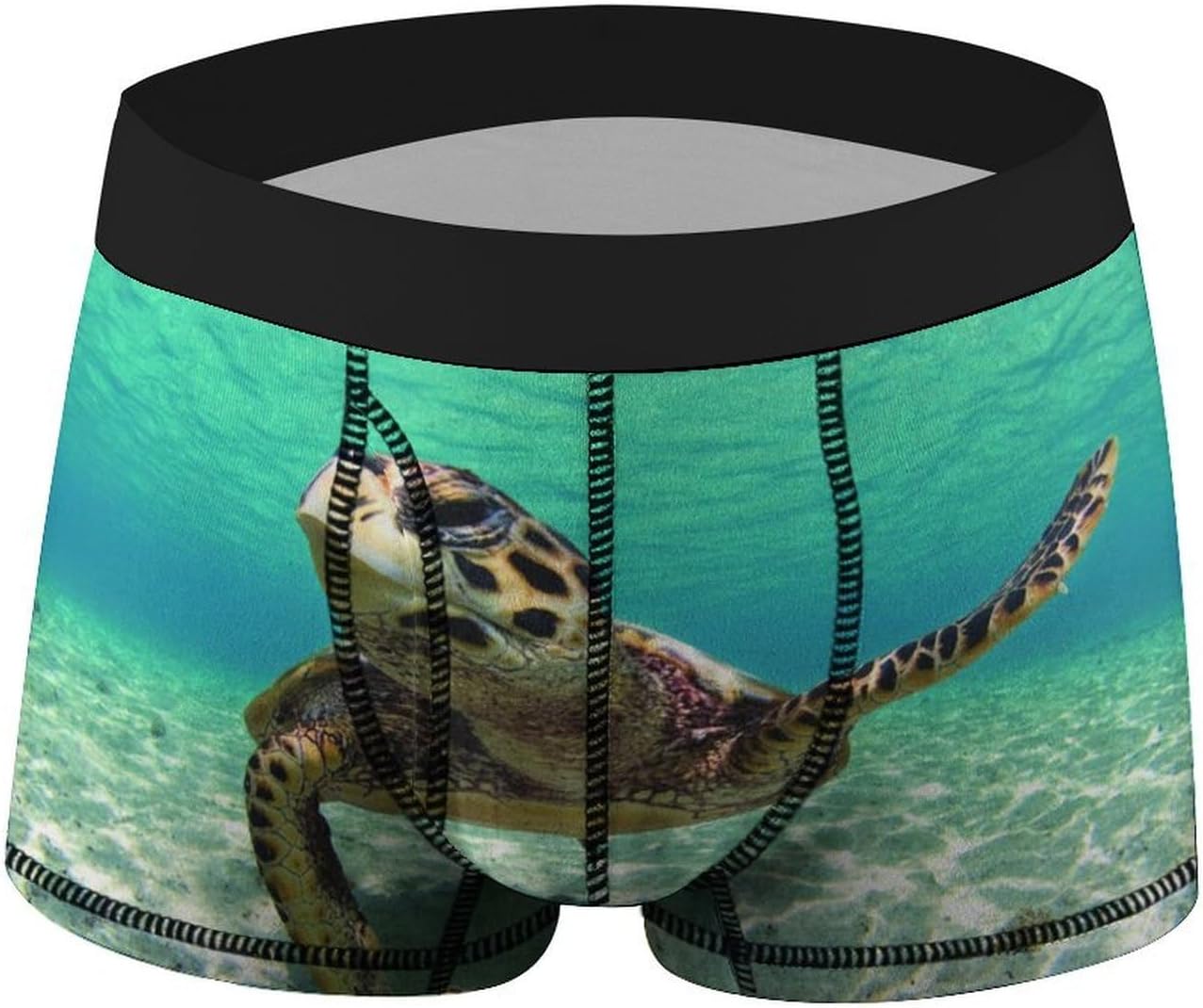 Sea Turtle Printed Men's Boxer Briefs Novelty Underwear Trunks Short Underpants