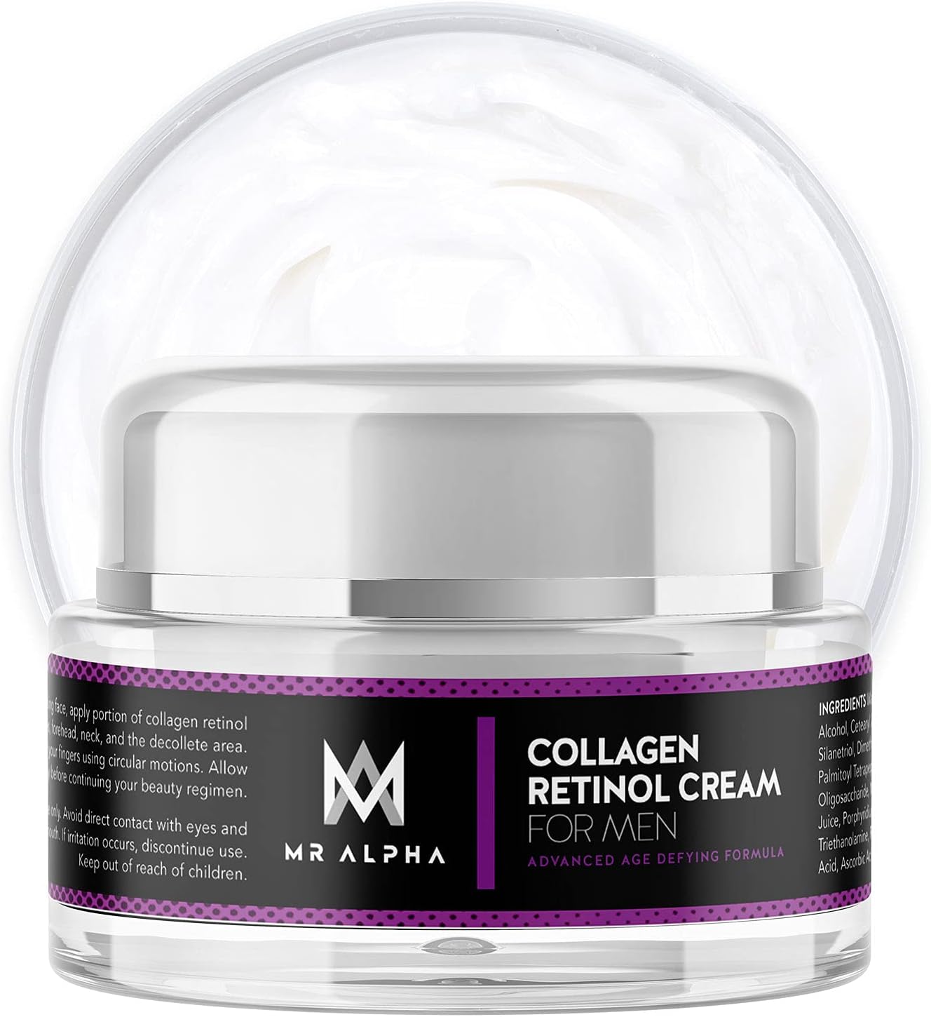 MR ALPHA Anti Aging Face Moisturizer for Men - Anti Aging Face Cream For Men - Men's Face Moisturizer - Collagen Mens Wrinkle Cream For Face - Retinol Cream For Face - Premium Mens Face Cream, 30ml