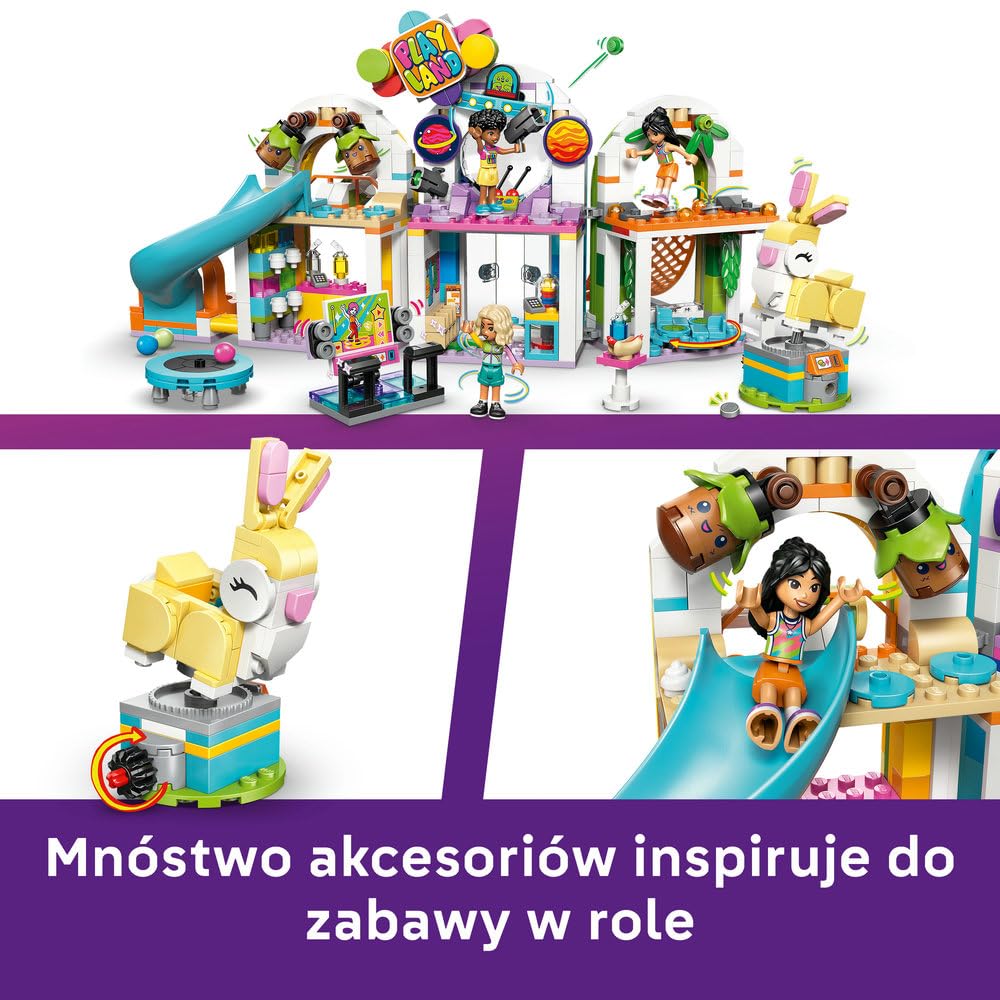 LEGO Friends Niezwykła sala zabaw 42686 | Sala zabaw, kreatywny zestaw, prezent dla dziewczynki i chłopca 7+, 668 elementów
