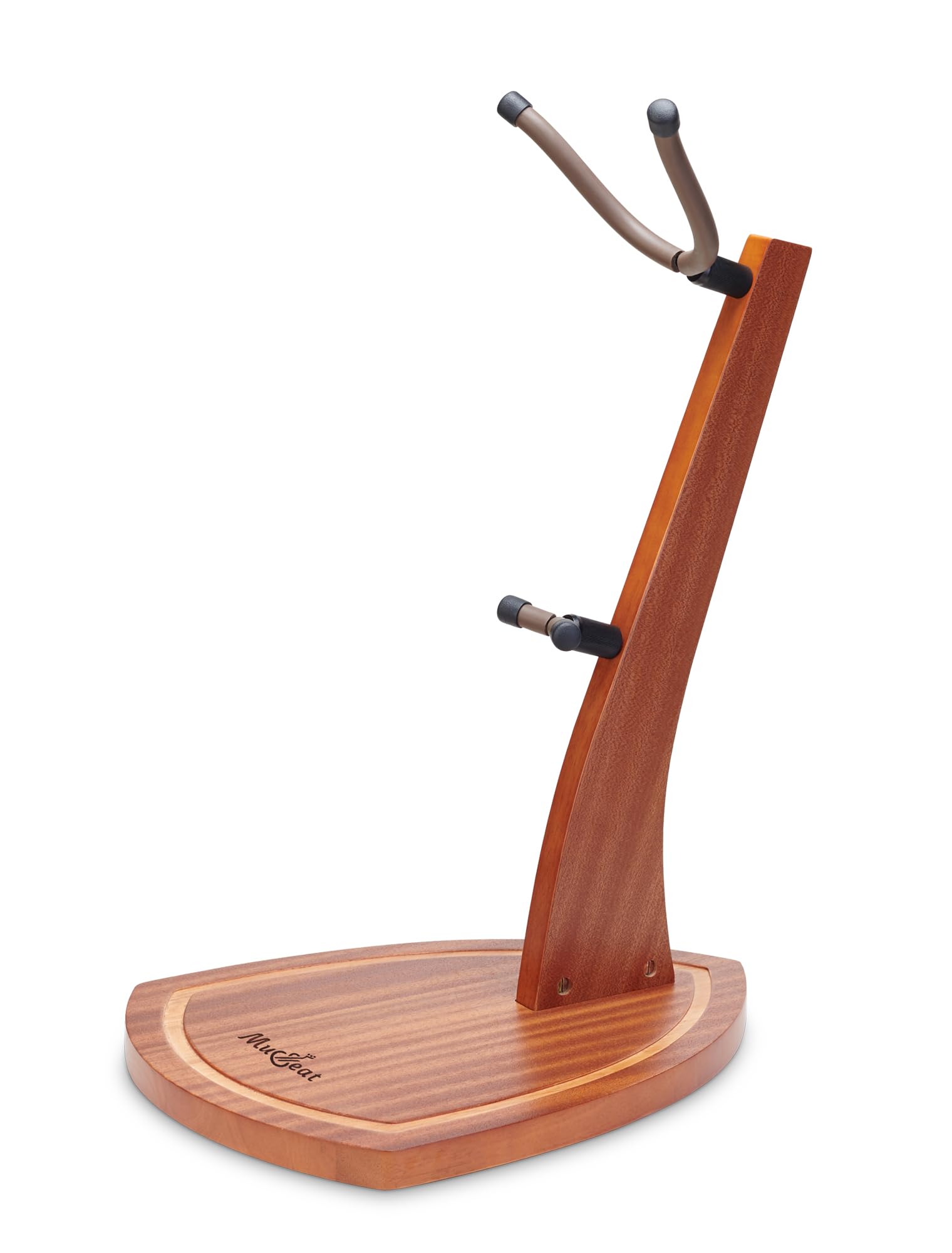 Supporto per sassofono, supporto per saxofono contralto e sax tenore, in legno di mogano con gioghi in morbido silicone, supporto per sassofono tenore realizzato a mano in legno per casa e