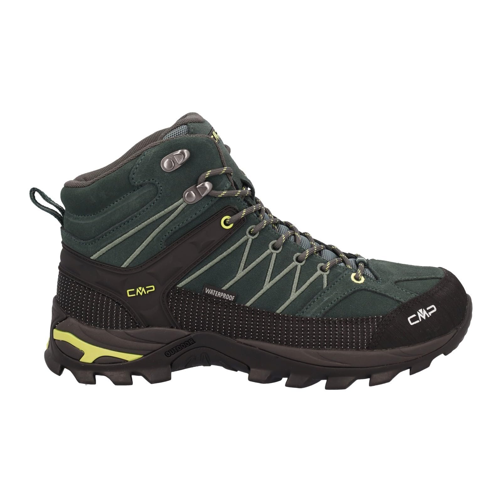 CMP Mens Rigel Mid Trekking Shoes Wp, Trek Green-Apple UK 9.5