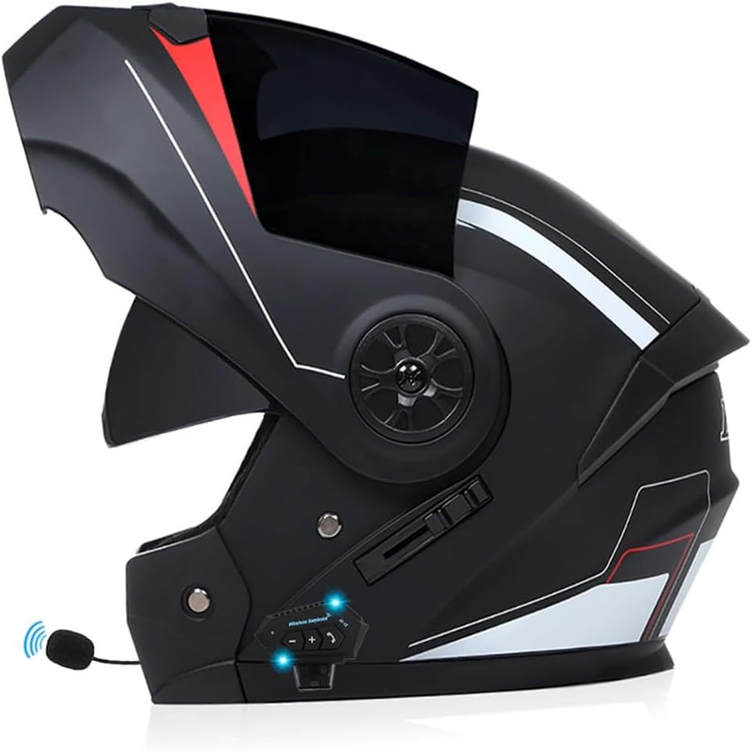 Germot GM 970 Klapphelm | ECE 22.06 | Mit Sonnenblende & Pinlock® | Größe L (59-60 Cm)