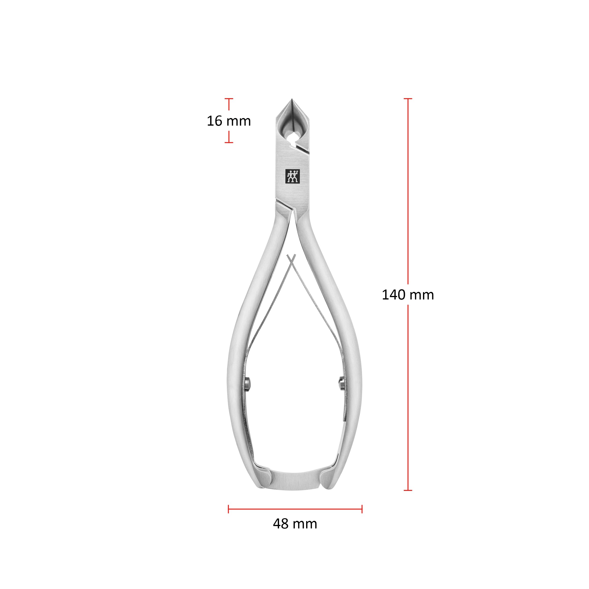 ZWILLING Nagelzange Kopfschneider (für feste Nägel und Nagelecken, ergonomische Griffe, besonders scharfe Schneiden), Premium, Silber