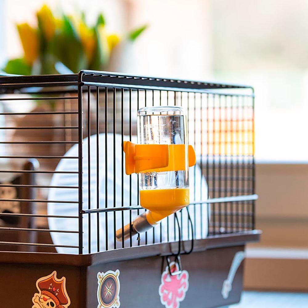 Ferplast Cage pour Hamsters CRICETI 9 Pirates, Cage en Métal et Plastique Peint, Autocollants et Accessoires Inclus, 46 x 29,5 x h 23 cm.