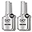 GAOY 16ml 2 Pcs Glassy Gel Top Coat and Base Coat Set,No Wipe Foundation Combination for UV Light Cure Nail Polish