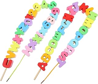 TOYANDONA 1 Conjunto De Brinquedos De Amarrar Contas Para Crianças Amarrar Contas Para Crianças Brinquedos De Amarrar Para Bebês Brinquedos Pré-Escolares Para Meninos Conjunto De Contas