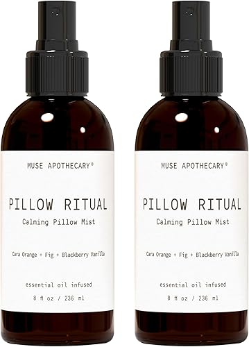 Miniatura 42 de Muse Apothecary Pillow Ritual - Rocío aromático, calmante y relajante para almohada, spray para ropa de cama y telas - Infundido con aceites