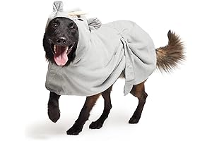Adorable Bear Dog Robe for Bath Time Comfort