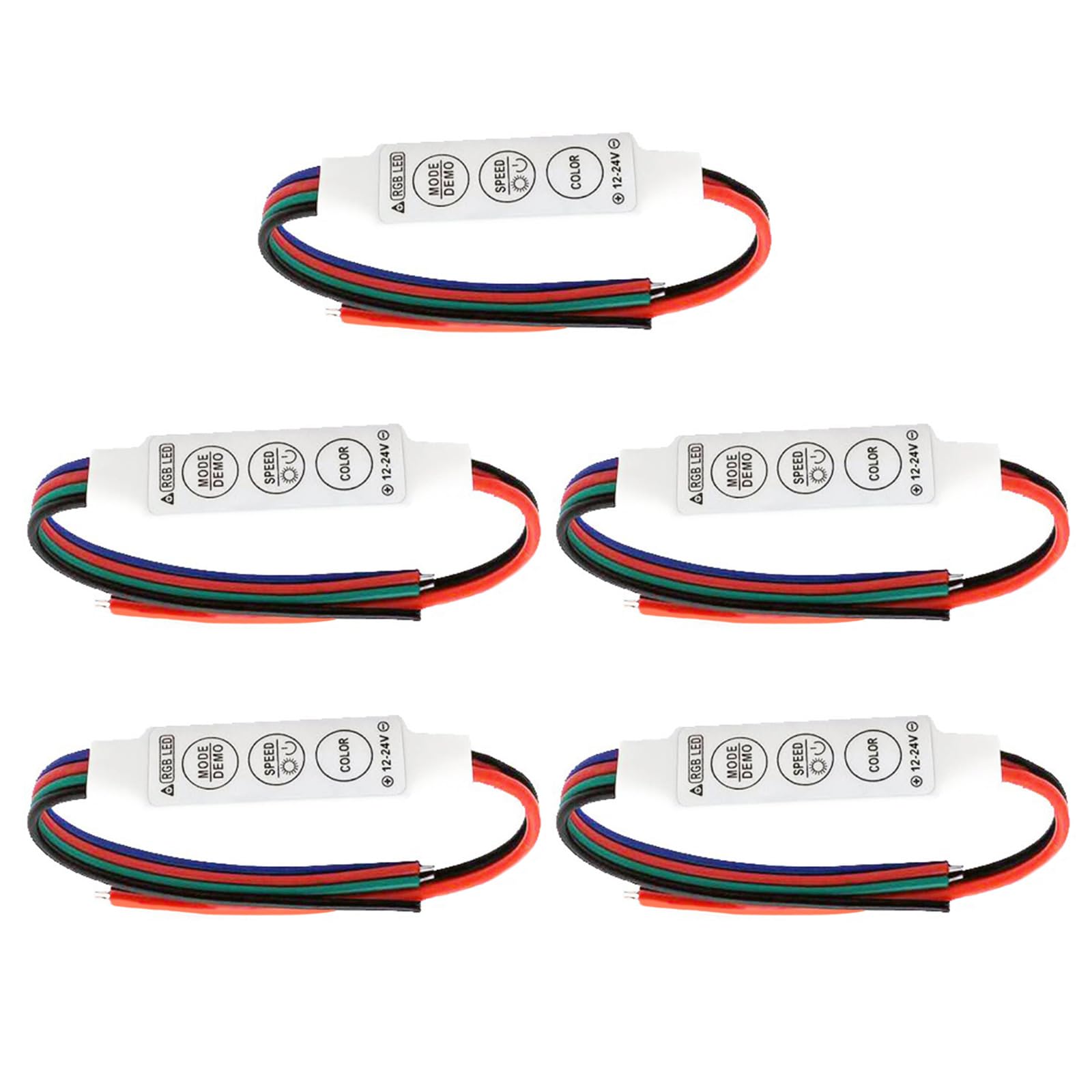 Msioytog Tiny 3 Code RGB Lighting Manager with 19 Dynamic Consequences 20 Fixed Dyes Dense Plan 144W Tall Power Output for LED Tape Touch Control LED Soft