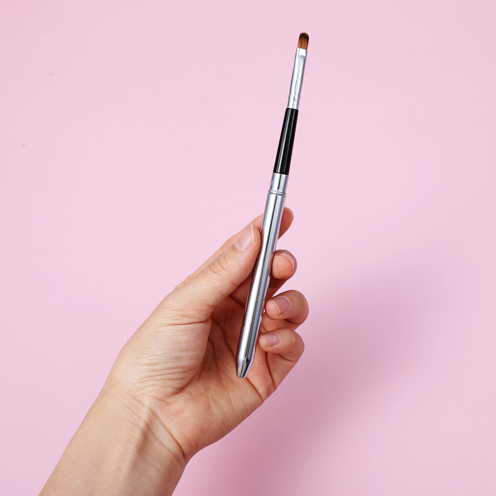 Kit de brochas aplicadoras de labios para delineador, varillas brillantes, herramientas cosméticas profesionales de viaje