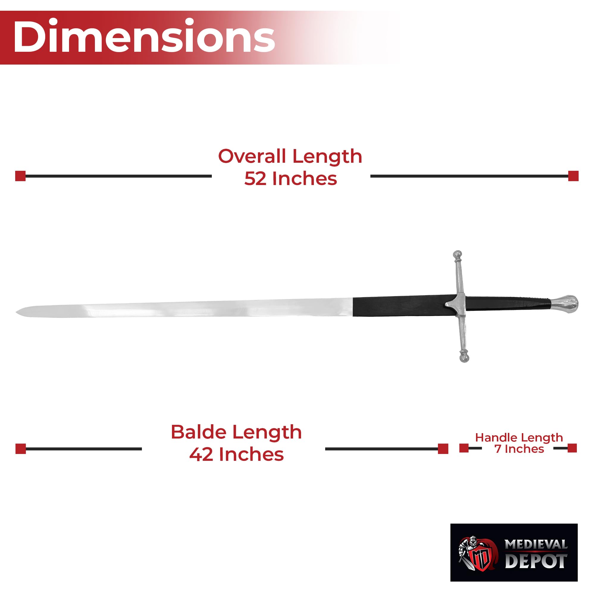 MedievalDepot Brave Heart William Wallace Two-Handed Claymore