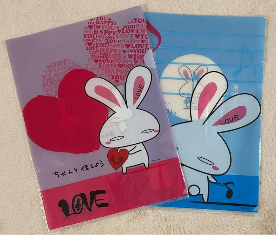Amazon.co.jp: 大塚愛 LOVE うさぎ クリアファイル ハート 音符 : おもちゃ