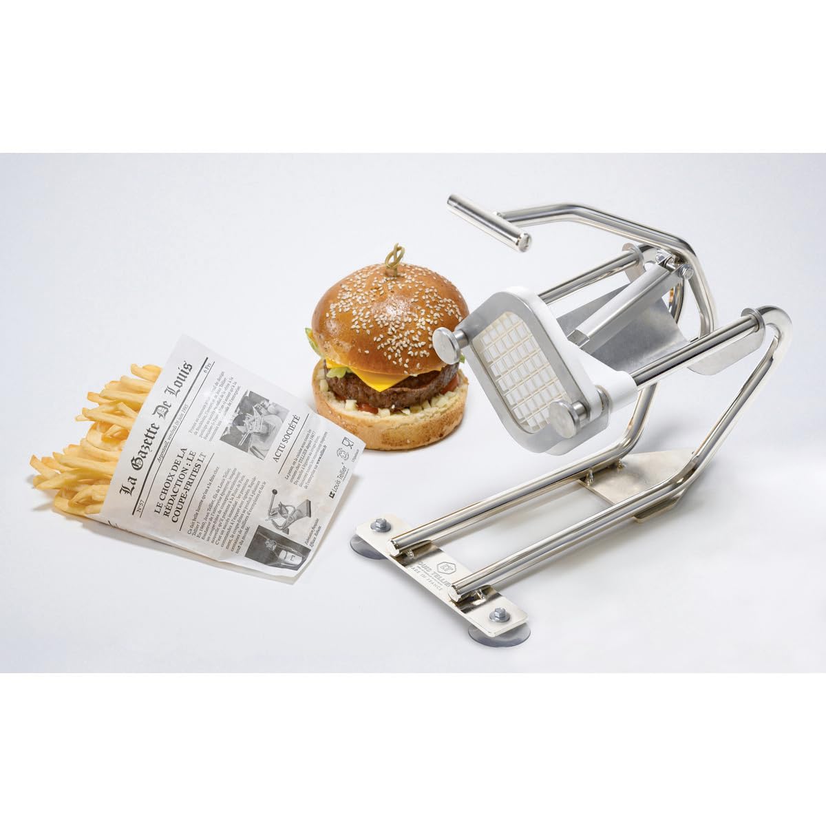 Coupe-frites médium Compact Pro avec grille couteau 10mm + poussoir