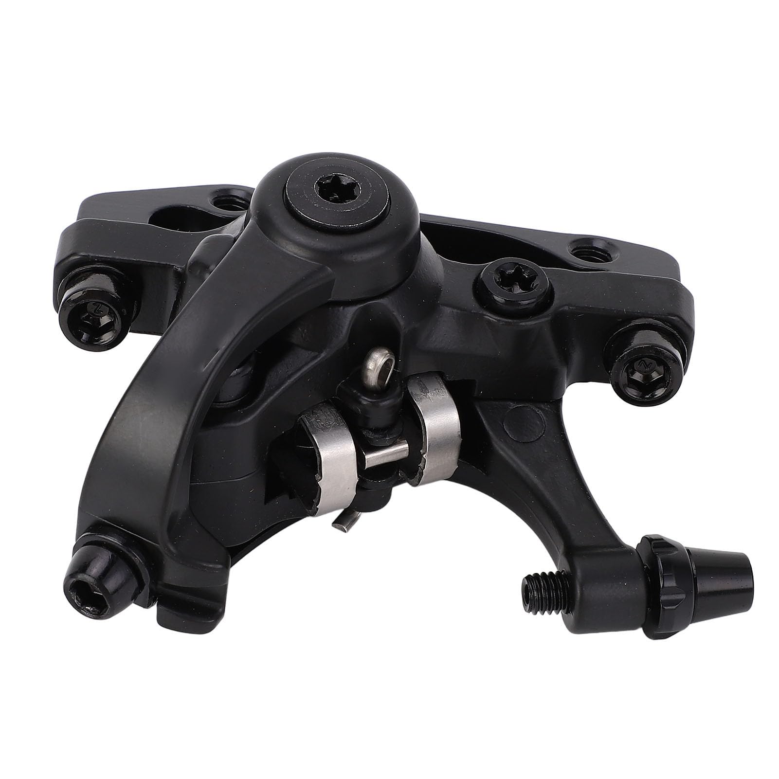 RiToEasysports Set Freno a Disco per Bicicletta Bilaterale, Accessori per Pinza Freno a Disco per Bici Anteriore a Due Pistoni in Lega di Alluminio Meccanico Senza Regolatore del Cuscinetto per
