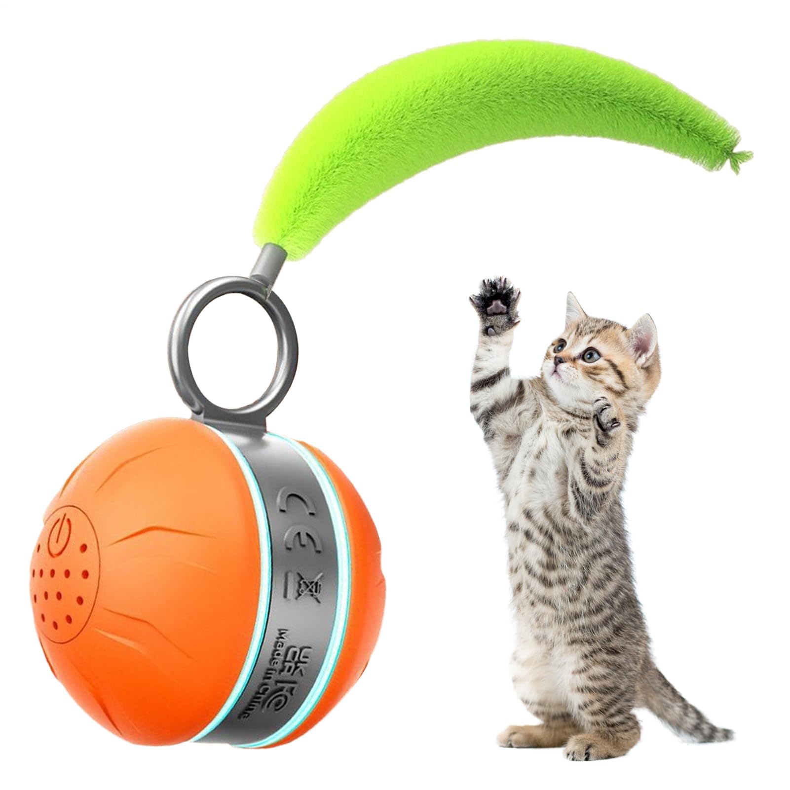 Juguetes para Gatos， Juguete Inteligente for Gatos con Bolas for Perros, Juegos automáticos de Interior Luces for Mascotas pequeñas, Medianas y Grandes