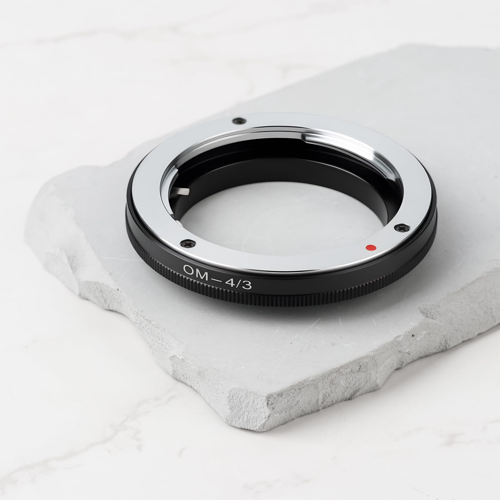 eMagTech Anello Adattatore Per Obiettivo Della Fotocamera OM-4/3 OM - Attacco 4/3" Compatibile Con Olympus